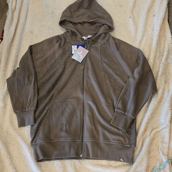 JoyLab Tops - JoyLab Loose Fit Sweatshirt Zippered Hoodie